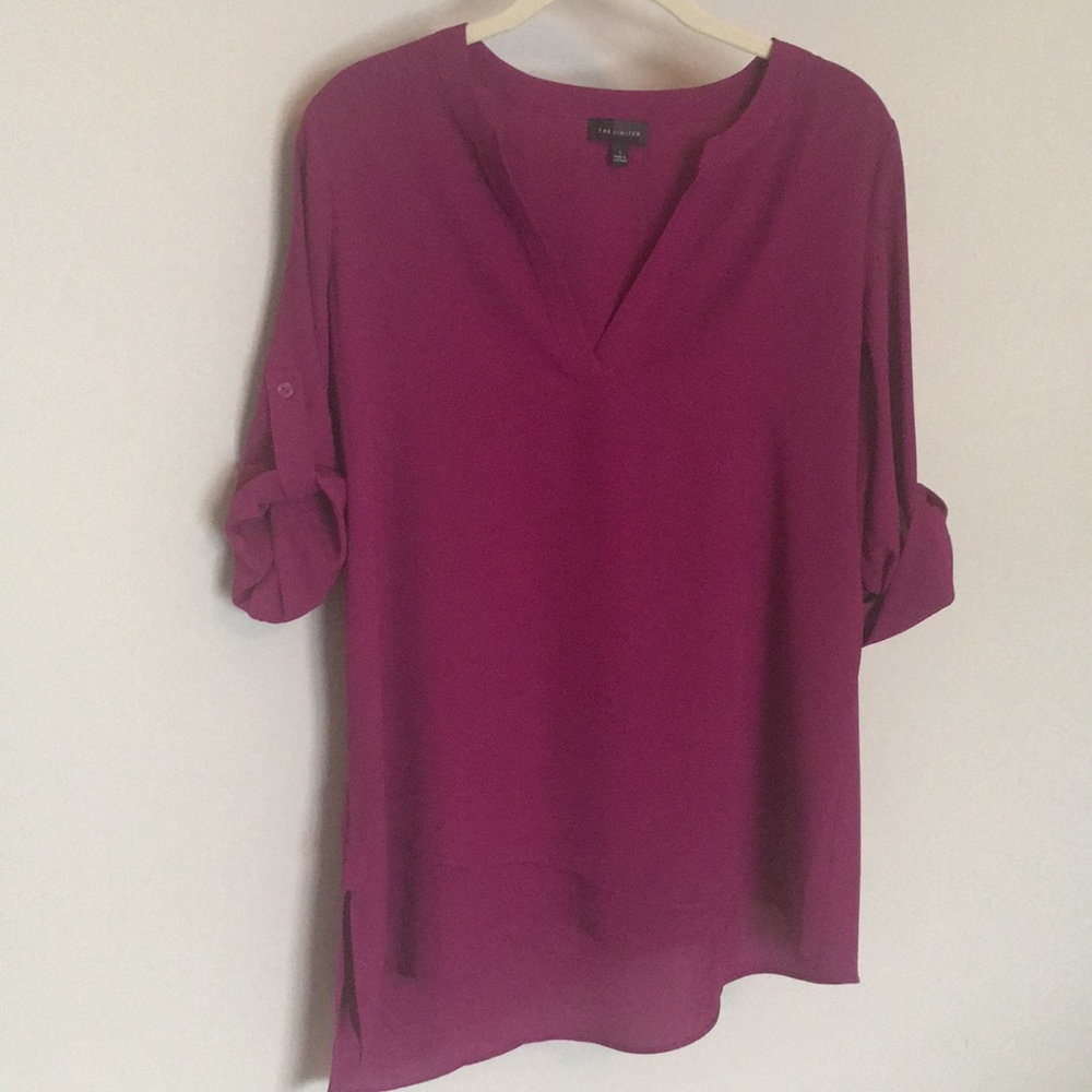 2/$20 The Limited asymmetrical blouse size S
